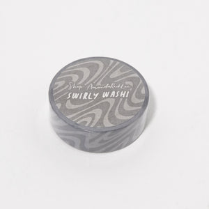 Charcoal Swirl Washi Tape
